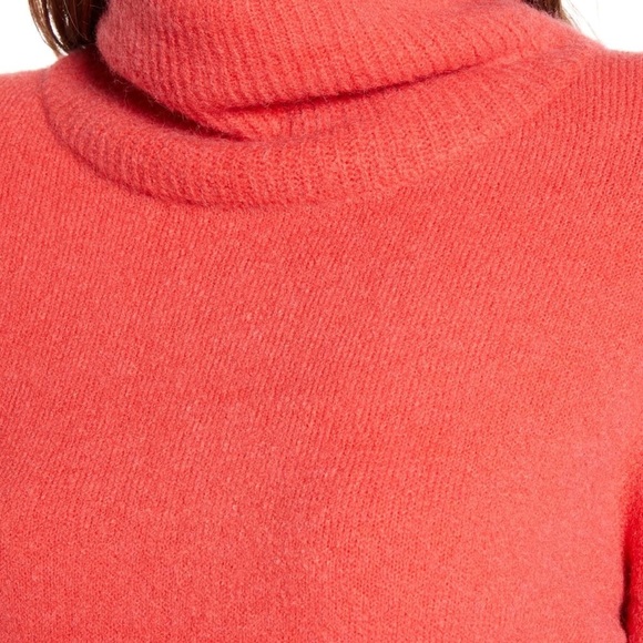 Something Navy Red Mum Turtleneck Sweater M - Picture 4 of 6